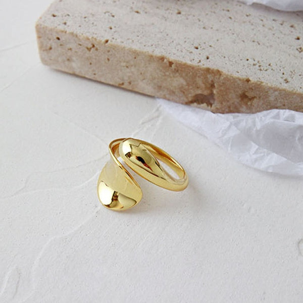 Plata Minimalist Re-sizable Ring in Silver & Gold