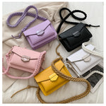 Vegan Leather Braided Straps Cross-body Bag