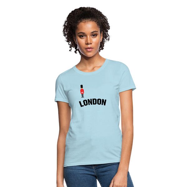London Title Graphic Women's T-Shirt - powder blue