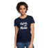 The Earth Is Our Home Graphic Women's T-Shirt - navy